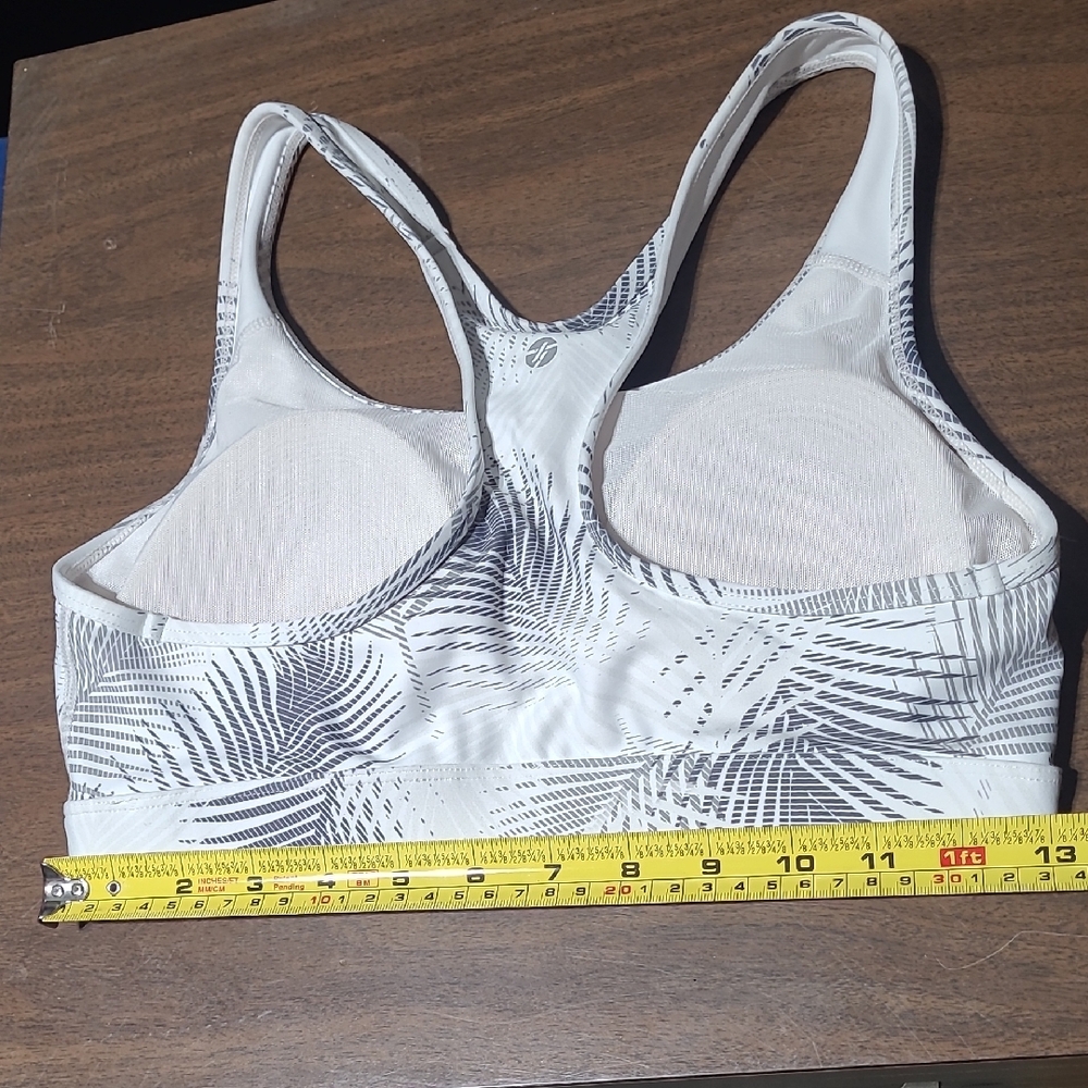 Tag Athletica White, Black, Gray Racerback Sports Bra - Picture 6 of 8